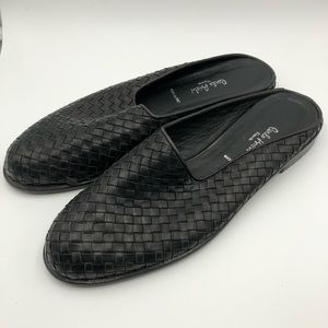 Cerlo Pieli Firenze Woven Mules 9.5B Black
